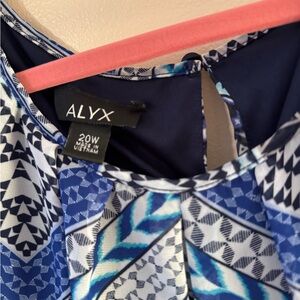 Alyx Geometric Blue and White Dress